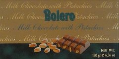 Bolero milk chocolate with pistachios